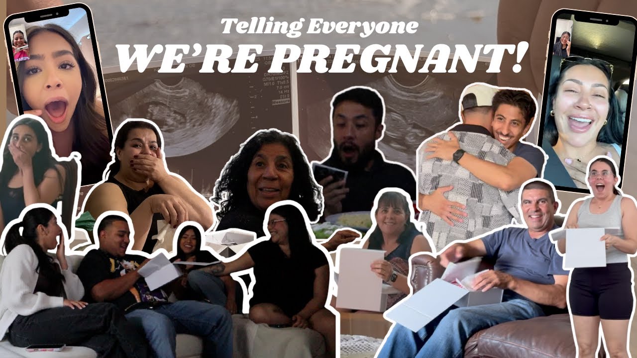 TELLING OUR FAMILY AND FRIENDS WE'RE PREGNANT!