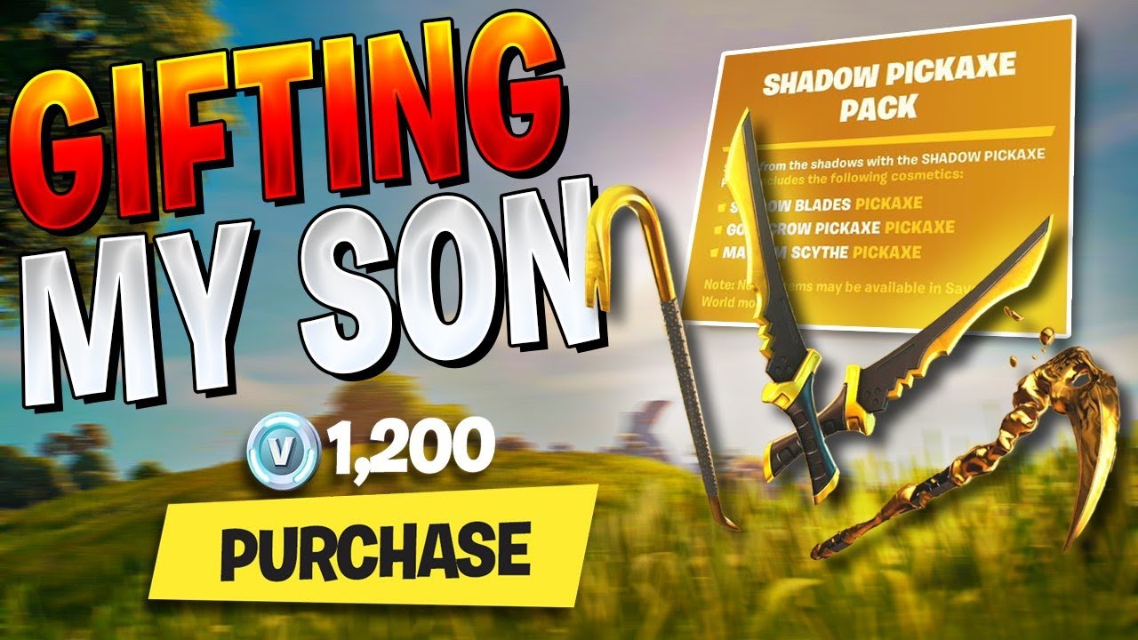I Promised My Son The Shadow Pickaxe Pack IF He Could Get More Eliminations Than Me!