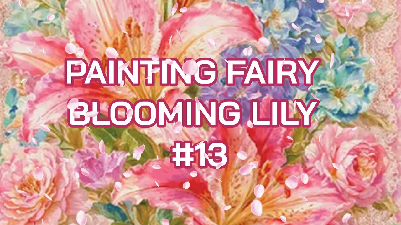 Цветущая лилия №13 - #paintingfairy #crossstitch #stitchwithme