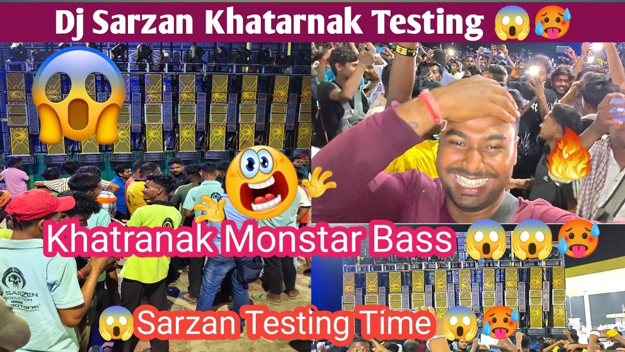 DJ Sarzen ka Khatarnak Saund Testing Monster Bass🥵🥵😱😱 Motto mela 2026👌👌#Dj Sarzen #Viralvideo # 😱🥵