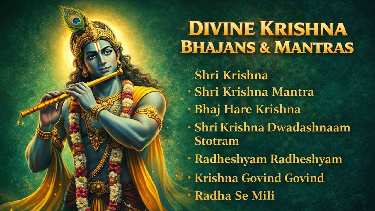 Listen to These Divine Krishna Bhajans & Mantras | Bring Peace, Love & Positivity | Krishna Songs