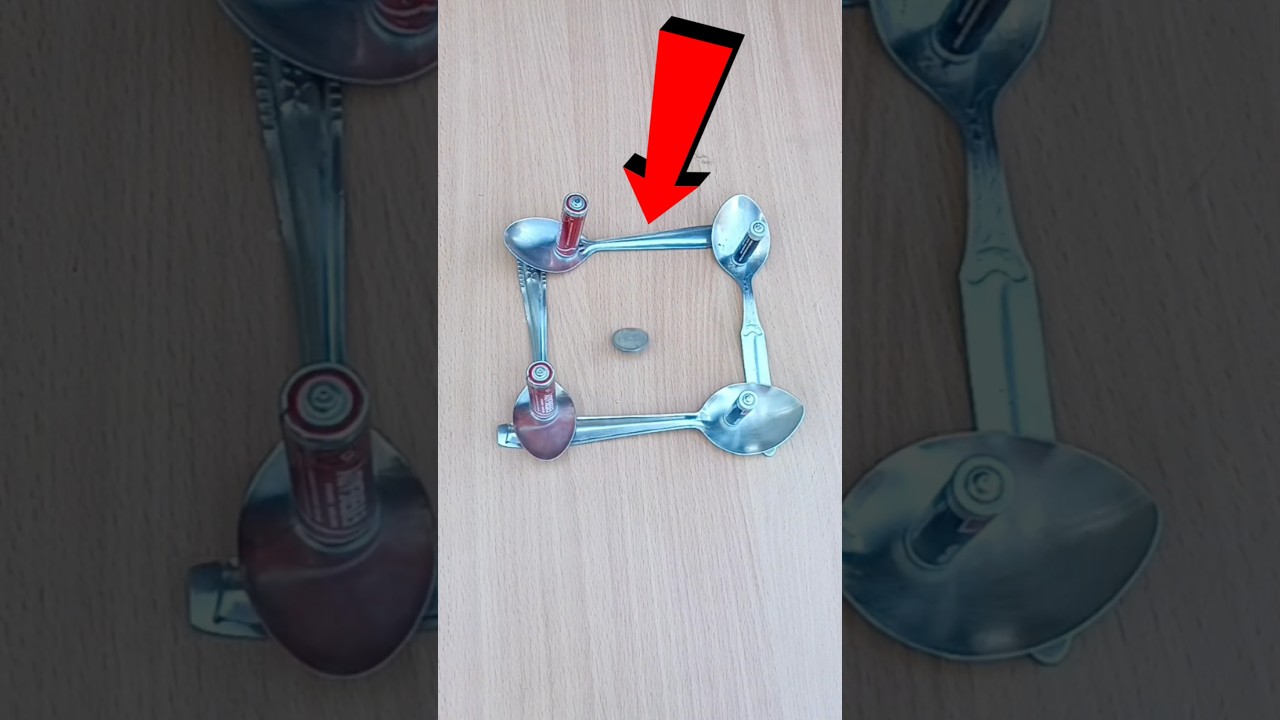 Easy Science Experiment|Better,Spoon ans Coin Experiment #shorts #science #youtubeshorts
