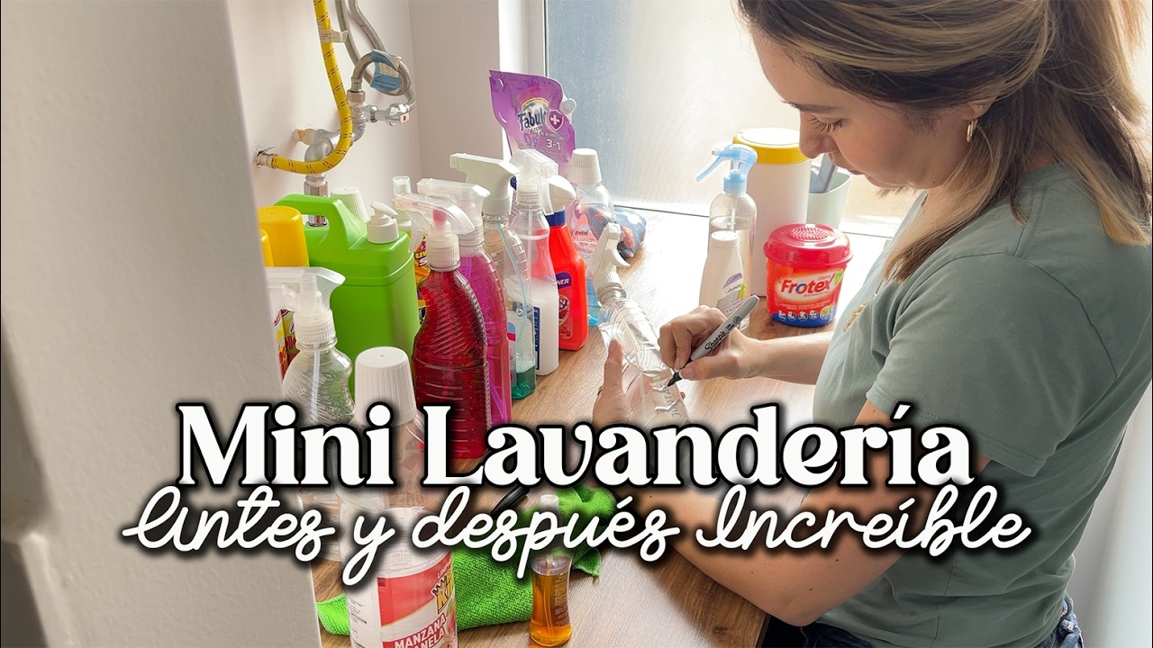 MI LAVANDERÍA ESTABA HORRIBLE 🤮 | Limpieza profunda, trucos y organización realista 🧺✨