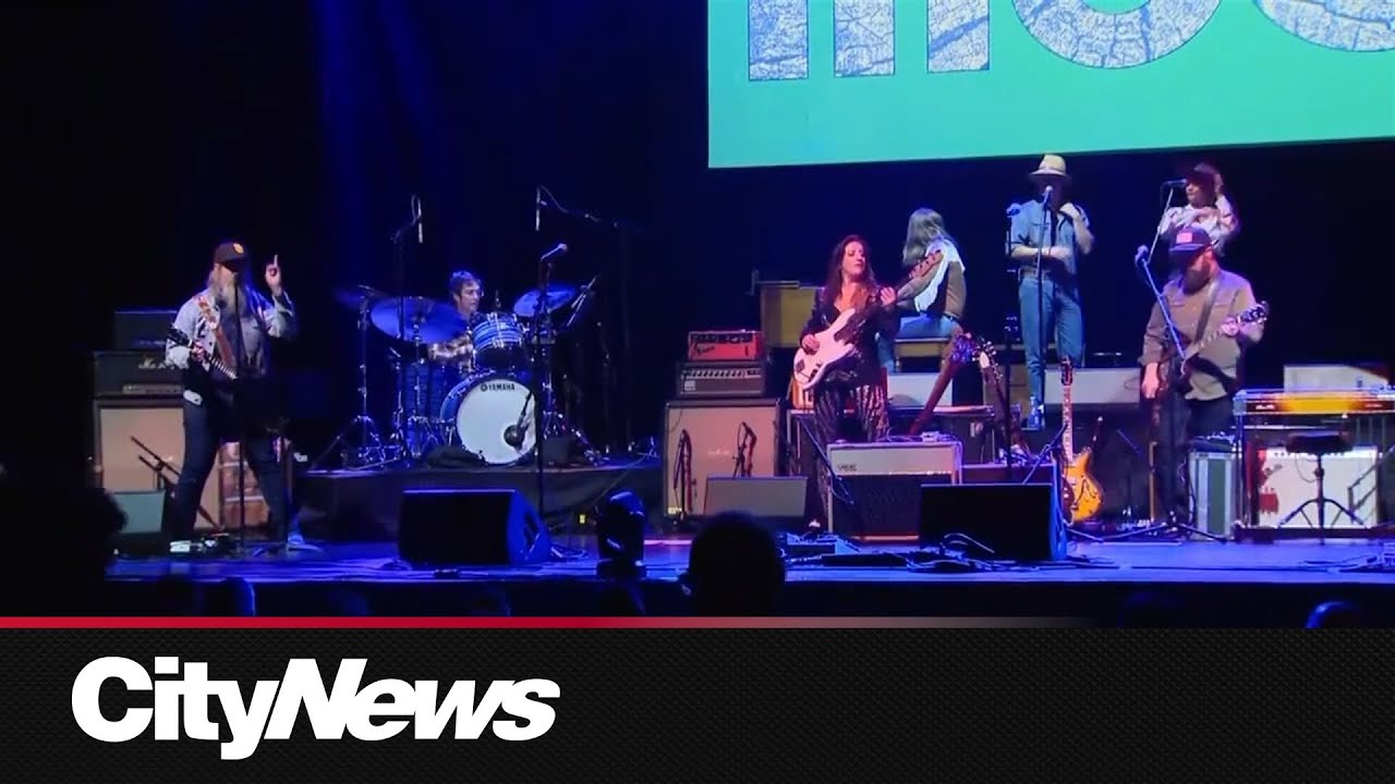 Musicians and fans celebrate Neil Young's 80th birthday at Massey Hall