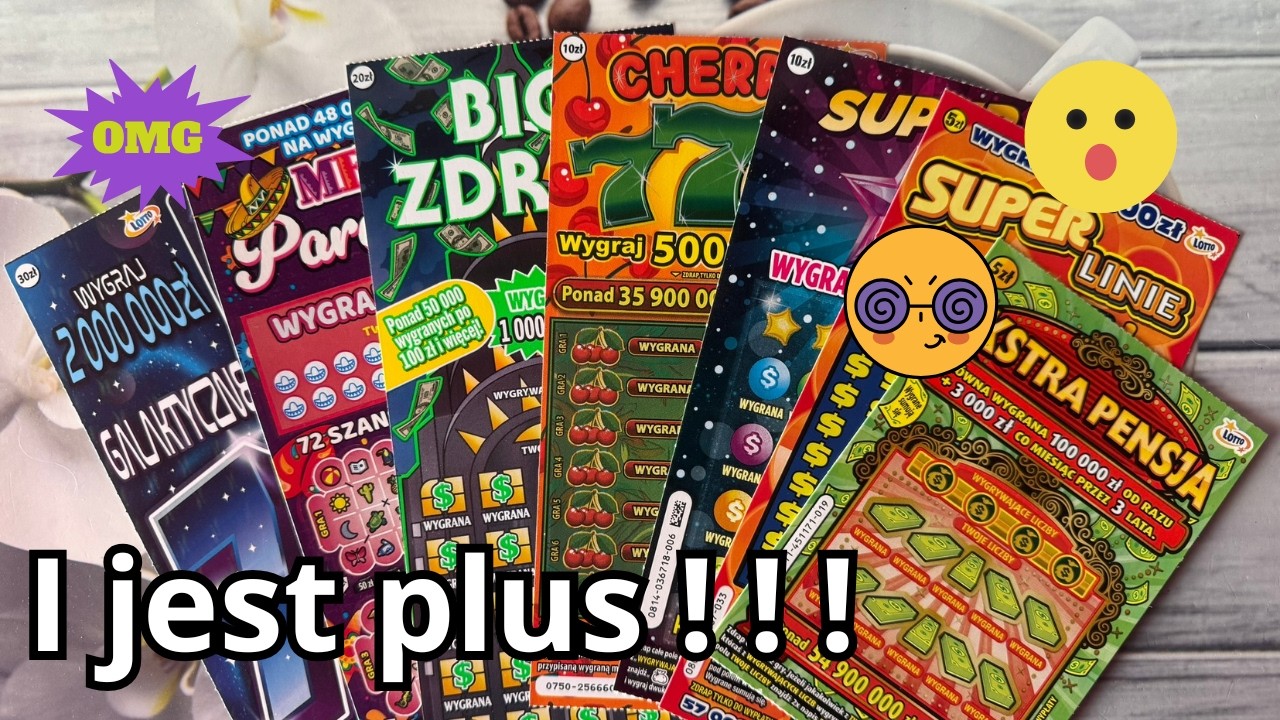 🥳Zdrapki Lotto👉ZDRAPKI ZA 100 ZŁ🤩JEST PLUSIK😲SUPER😍