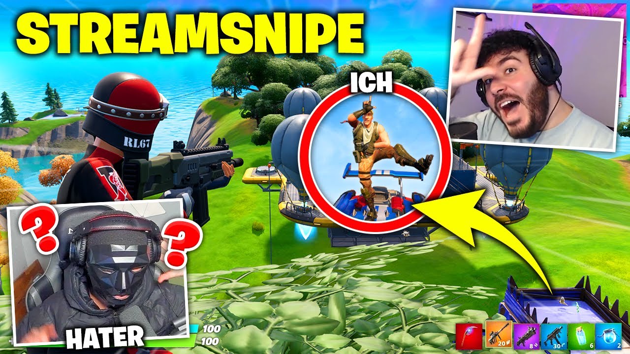 Ich STREAMSNIPE HATER bis zum RAGEQUIT und das ist passiert ... Fortnite