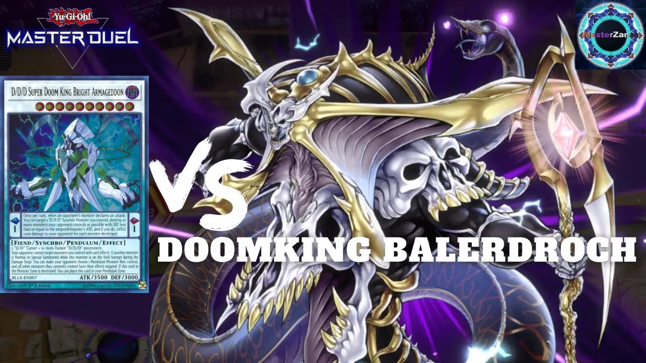 DDD vs Zombies Yugioh Master Duel | D/D/D Doom King Bright Armageddon vs Doomking Baldroch Zombies