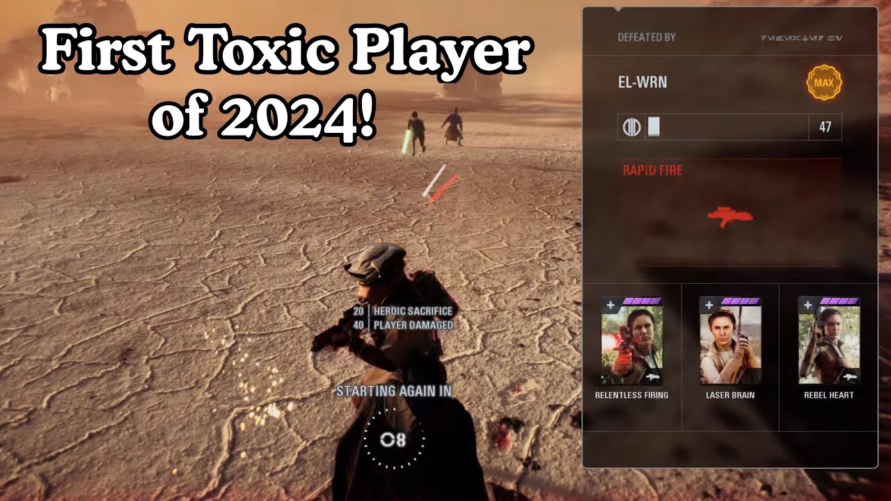 Making The First Toxic Player of 2024 Rage Quit | STAR WARS Battlefront II