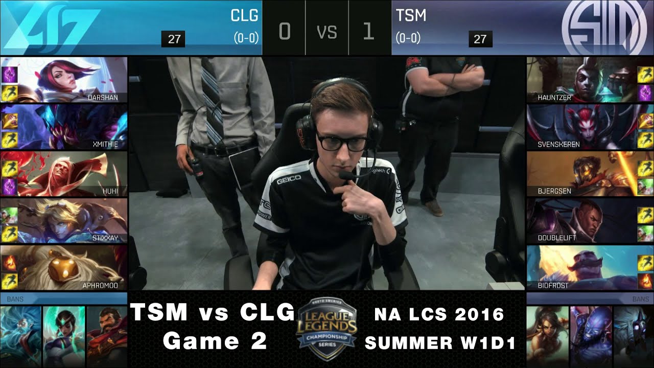 TSM против CLG, игра 2 — NA LCS, лето 2016, неделя 1, день 1 — Team Solomid против Counter Logic ...