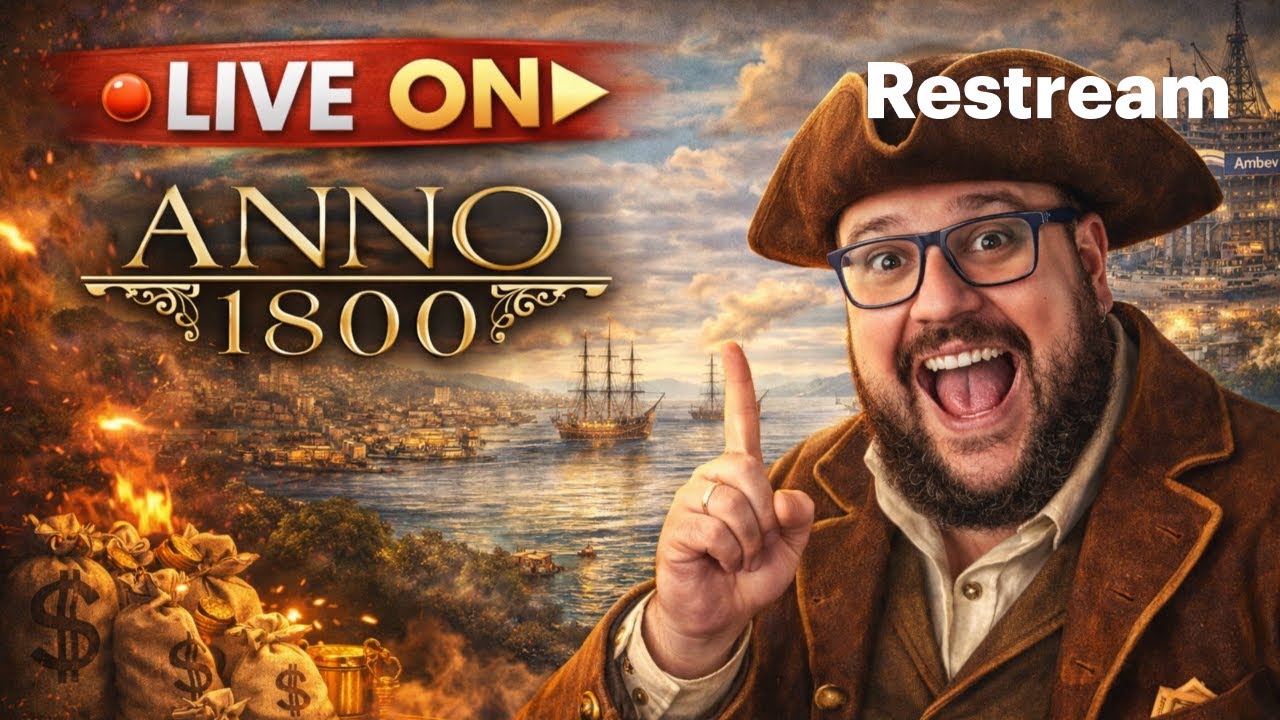 [LIVE] ANNO 1800 - Como anda minhas terras?