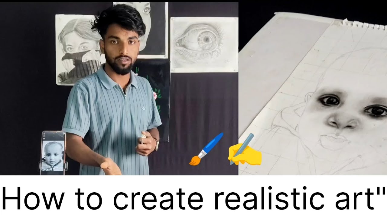 How to draw a baby face✍️🖌️ आज हम हाइपर रियलिस्टिक ड्रॉइंग बनाएंगे