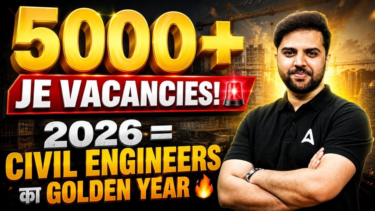 5000+ JE Vacancies 2026 | Civil Engineers Govt Jobs 2026 | JE Vacancy 2026 | Civil Engineers Jobs