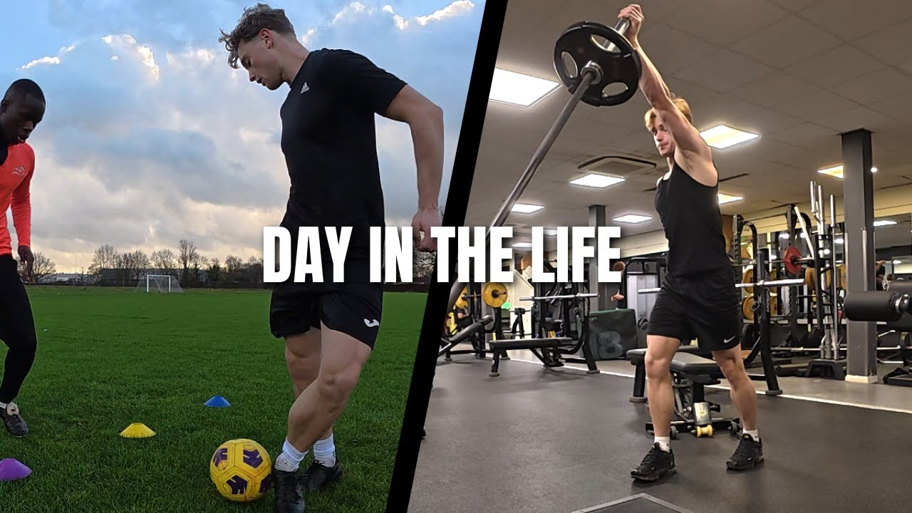 Day in the life of a footballer. RAW VIDEO