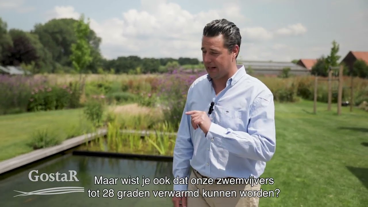 Een biologische zwemvijver van Gostar