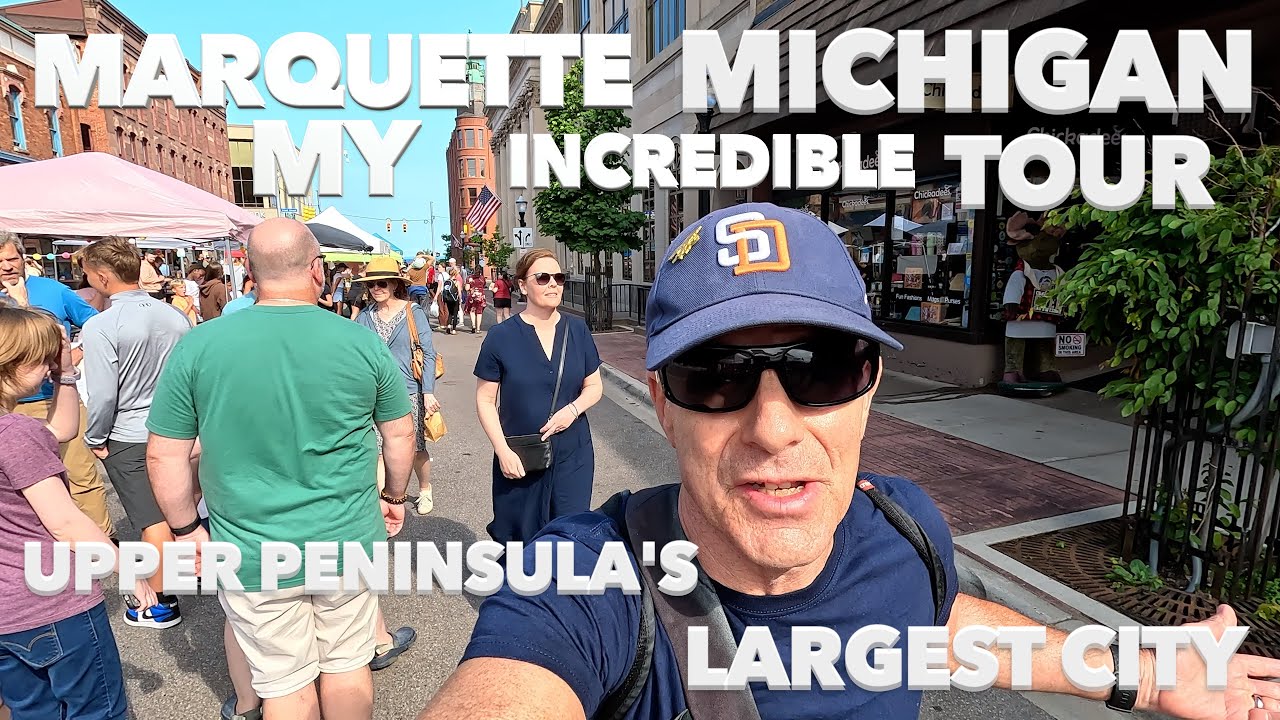 My Walking Tour Largest City in Michigan’s Upper Peninsula : Marquette Michigan 🇺🇸