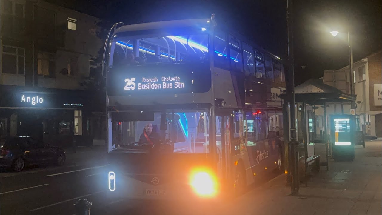 Brand New! First Essex (BN) YK75 LLF 30105 Yutong U11DD Electric Route 25 to Basildon