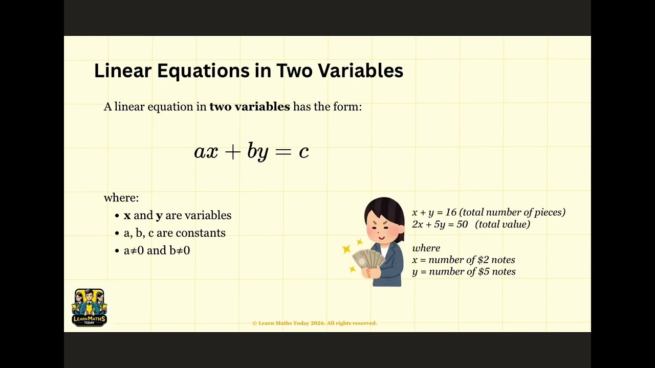 Линейные уравнения с двумя переменными | Математика, 2 класс