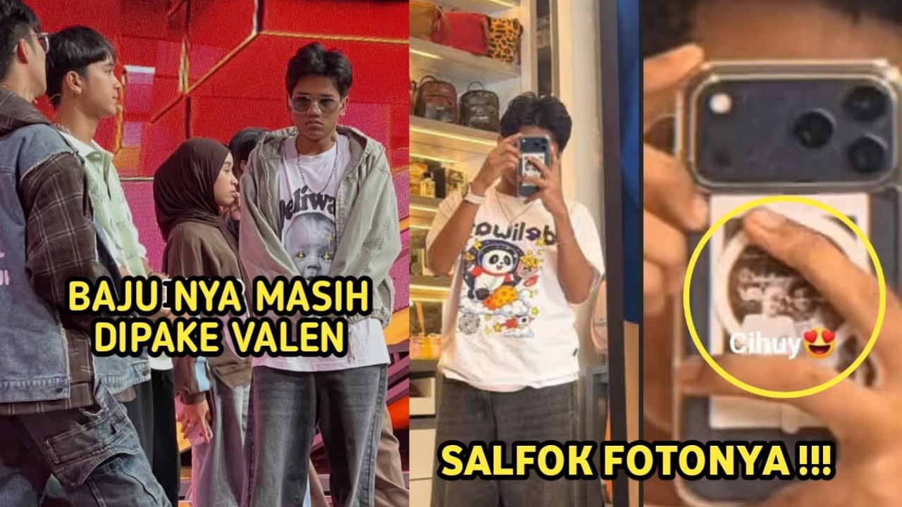 MILEN GR MALAM INI ! BAJUNYA MASIH DIPAKE VALEN FANS SALFOK FOTO KIYUT DIBELAKANG HP ?