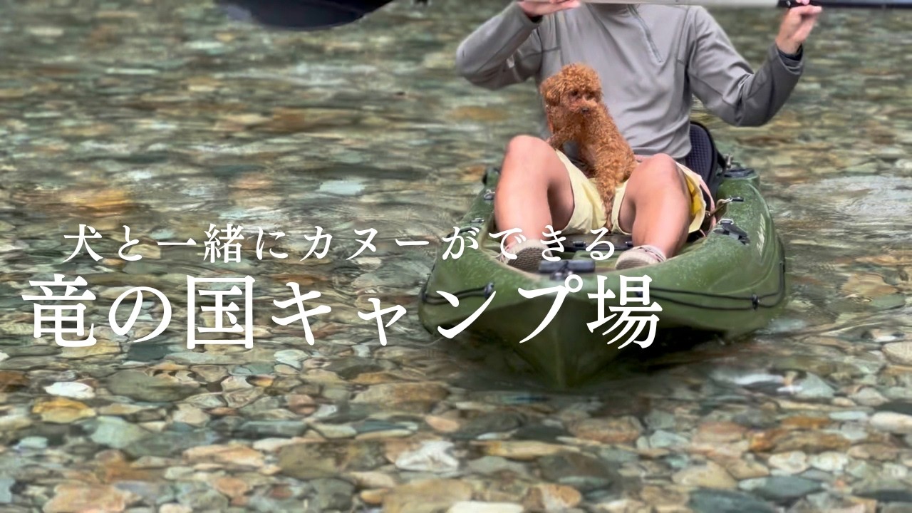 【竜の国】犬とカヌーができるキャンプ場【トイプードル】