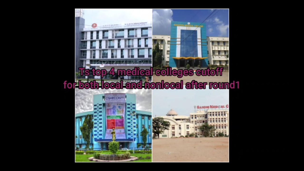 Ts mbbs top 4 medical colleges cutoff after round 1 for both local and non local students #neet