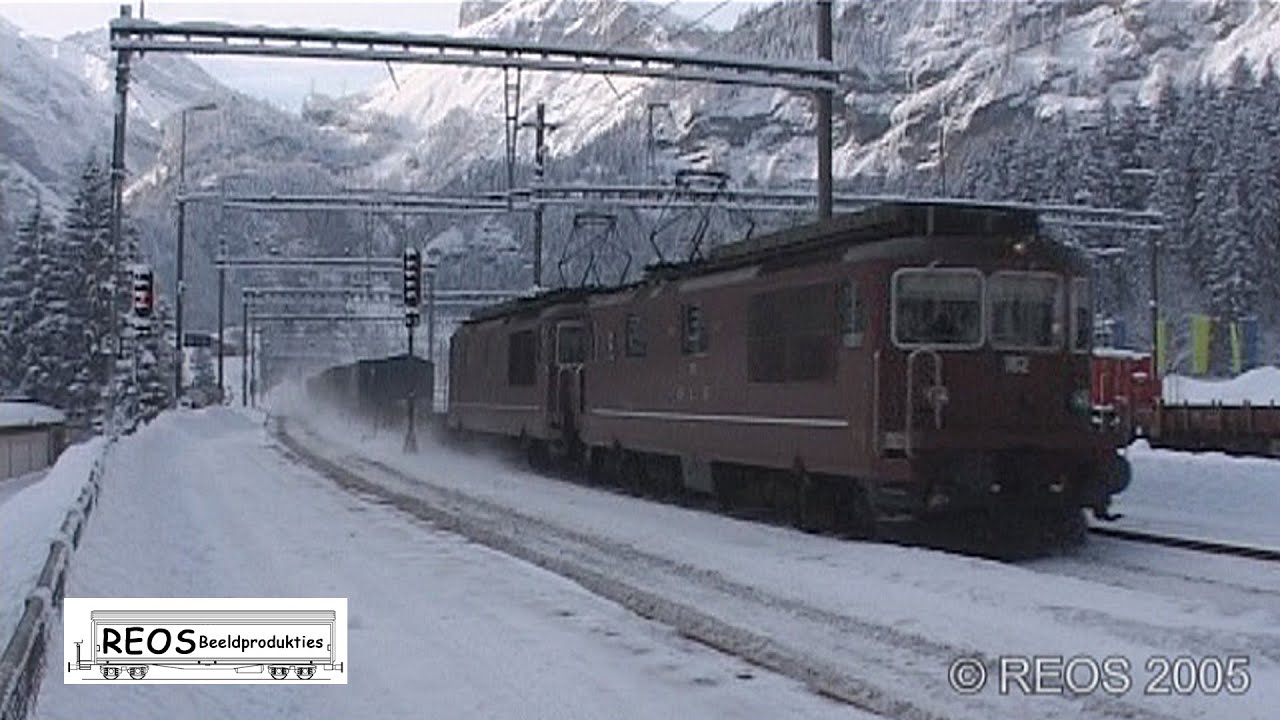 2005-02 [SDw]  BLS North Ramp part 6, Bahnhof Kandersteg, Autoverlad and Tunnel CLASSIC BLS! 074-6