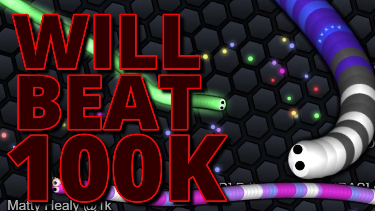 Breaking a 100K Snake in Slitherio