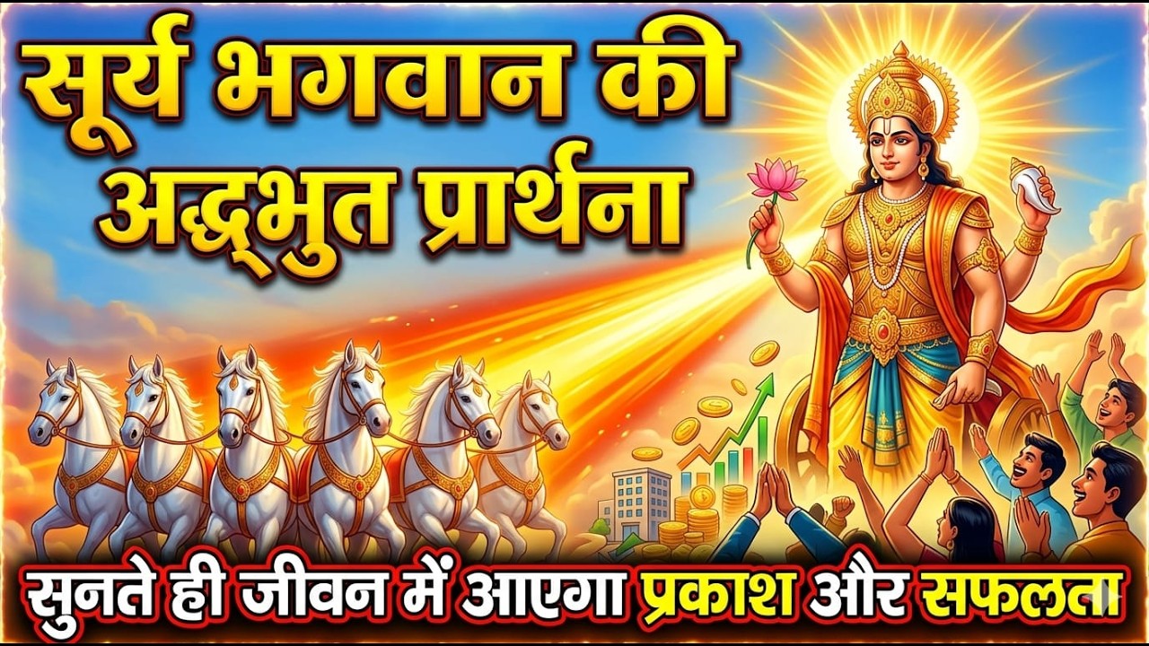 शक्तिशाली सूर्य स्तुति 🌞 | सूर्य भगवान की अद्भुत प्रार्थना | सुनते ही जीवन में आएगा प्रकाश और सफलता