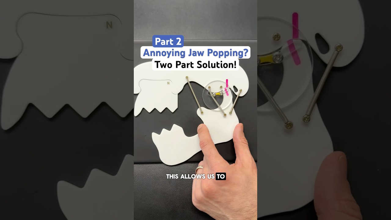 Part 2 of 2 &mdash; Annoying JAW popping? Try this two part solution! #tmj #tmjtreatment #jawpain