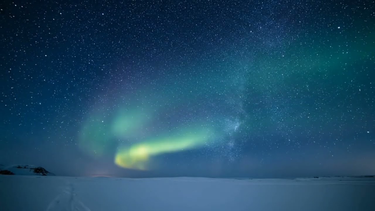 Northern Lights Ambient Sound | Deep Calm Arctic Night for Relaxation & Sleep