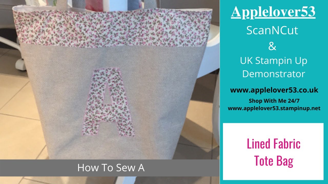 How To Sew An Appliqué Lined Shopping Tote Bag