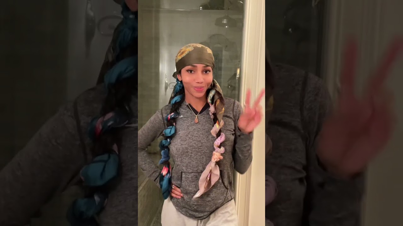 How To Stretch Hair With No Heat!! Double Your Hair Length #curlyhair #shorts