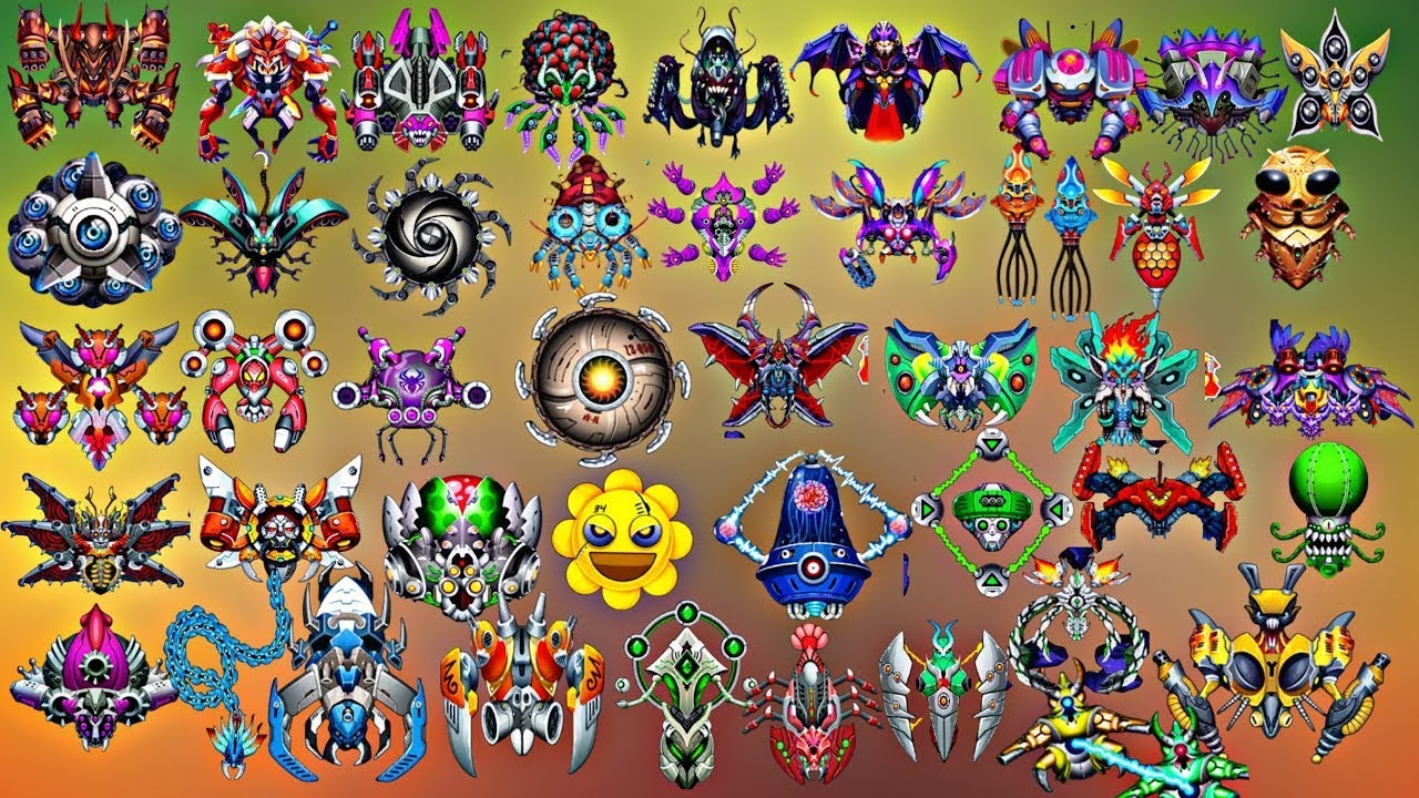 SPACE SHOOTER: GALAXY ATTACK ALL BOSSES #7 rocket studio Live 2024 | Brown2k2gaming