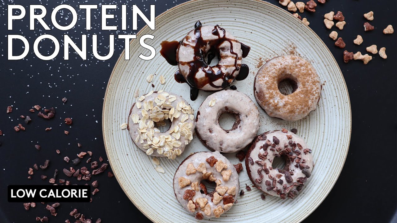 BEST Protein Donuts Recipe (Chocolate & Peanut Butter) | Low Calorie Healthy Anabolic Doughnuts
