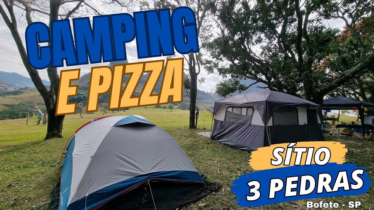 Acampamento no Sítio Três Pedras com pizzas, estrelas e cachoeiras 🏕️🍕🌟