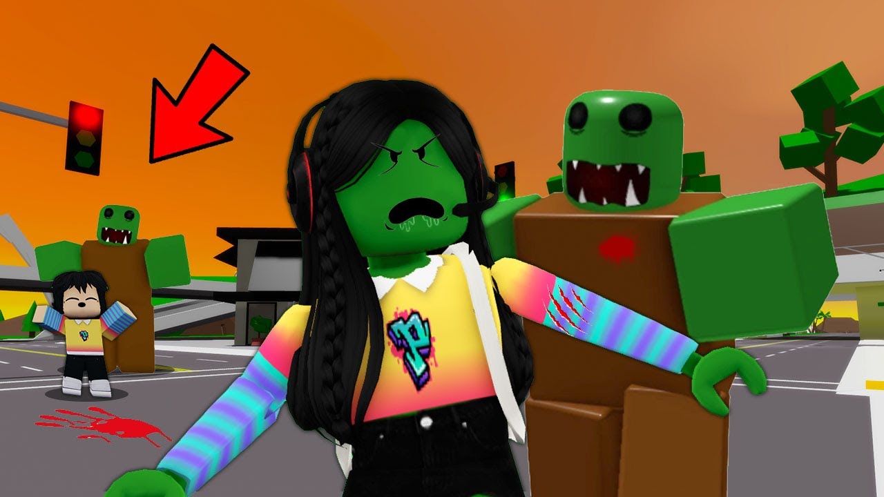 SOBREVIVO a la invasión ZOMBIE  y ME MUERDE UN ZOMBIE 💀en roblox con mi hermanita | paolazgames