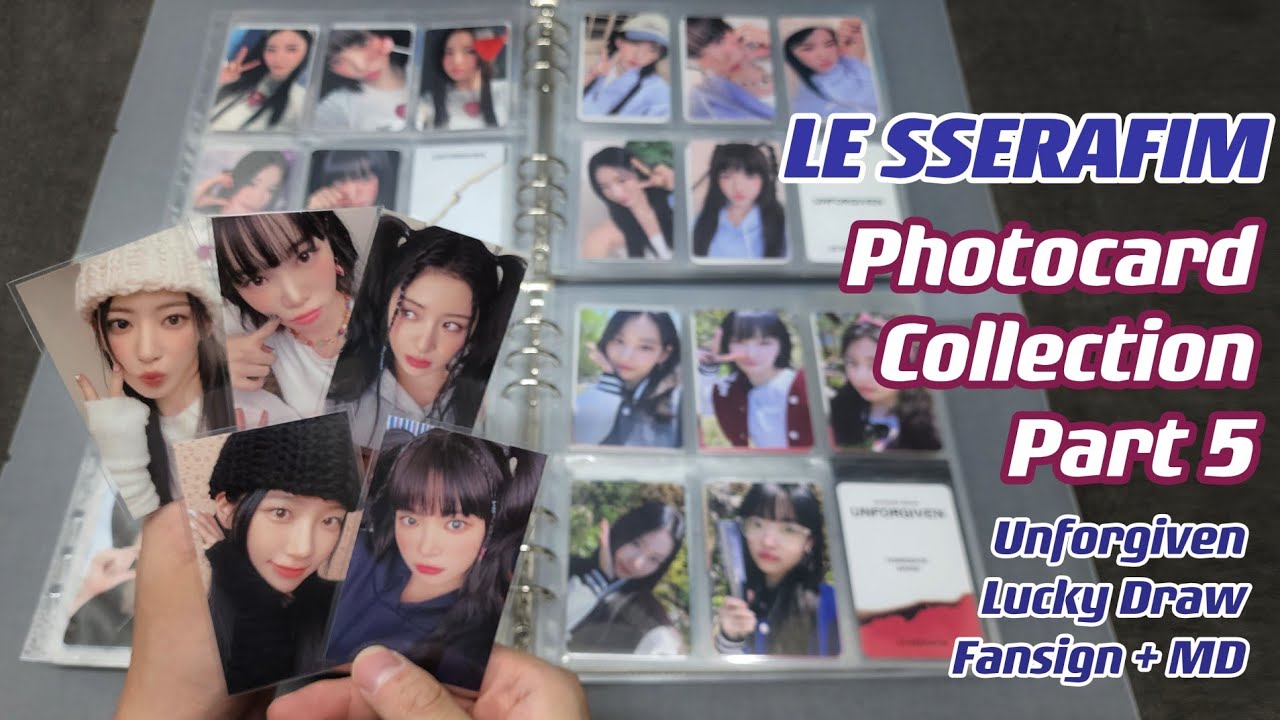 [Photocard] LE SSERAFIM - Photocard Collection (Part 5) Unforgiven Lucky Draw, Fansign, Pop Up MD