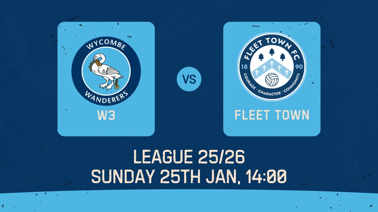 Full Match Replay:  Wycombe Wanderers Women vs Fleet Town, 25th Jan 2026