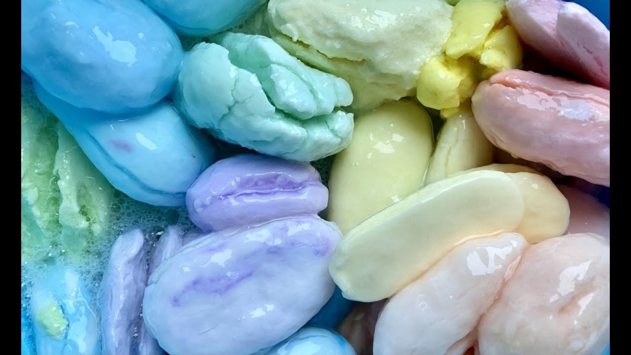 🌈SOAKED SOAP/ RAINBOW SOAP/ ANTISTRESS VIDEO/ RELAX VIDEO/ РАЗМОКШЕЕ РАЗНОЦВЕТНОЕ МЫЛО/ ASMR🌈