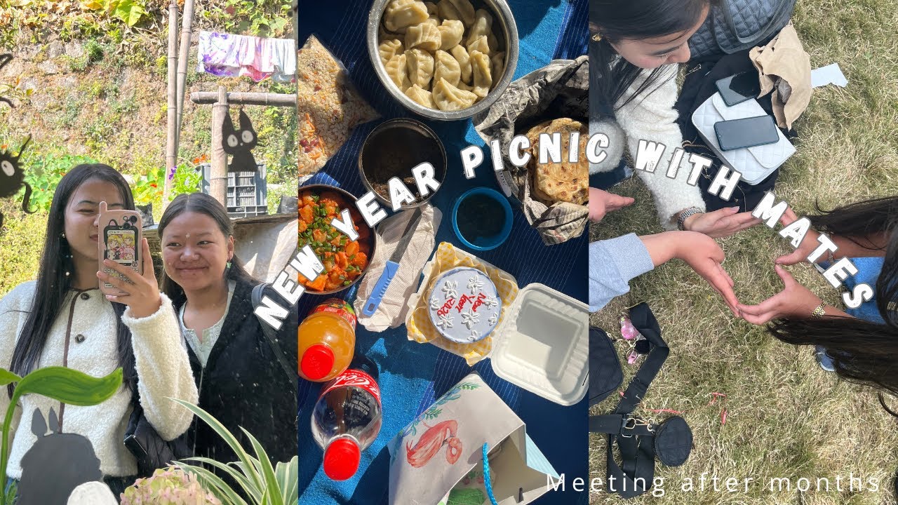 January 1/1/2026 Picnic with my high school friends🌸🧺| Exchanging gifts🎁💐