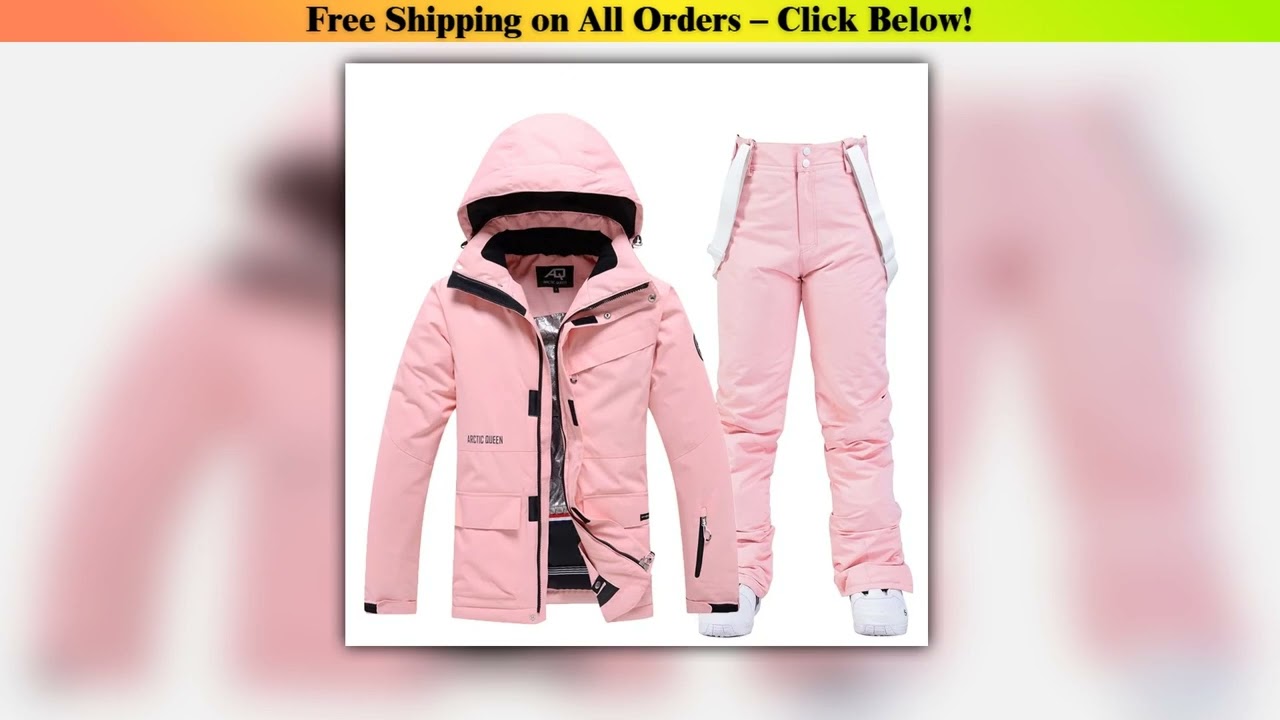 Men and Women Fashion Snow Suit, Winter Clothes Ski, Snow Ski Jacket and Pant Sets, Snowboarding