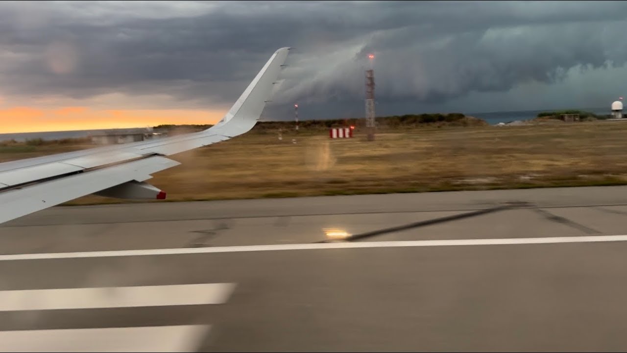 British Airways A320neo THUNDERSTORM Takeoff!!! Nice Côte d’Azur (NCE - LHR)
