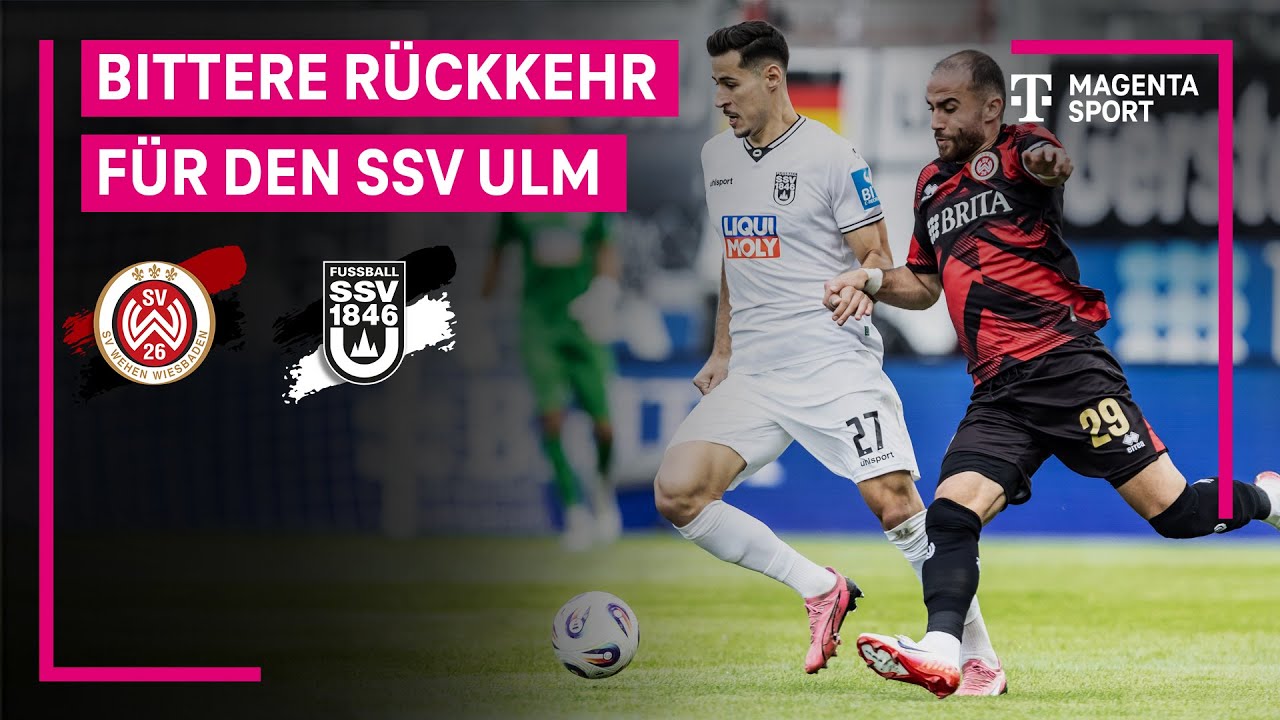 SV Wehen Wiesbaden -  SSV Ulm 1846, Highlights mit Live-Kommentar | 3. Liga | MAGENTA SPORT