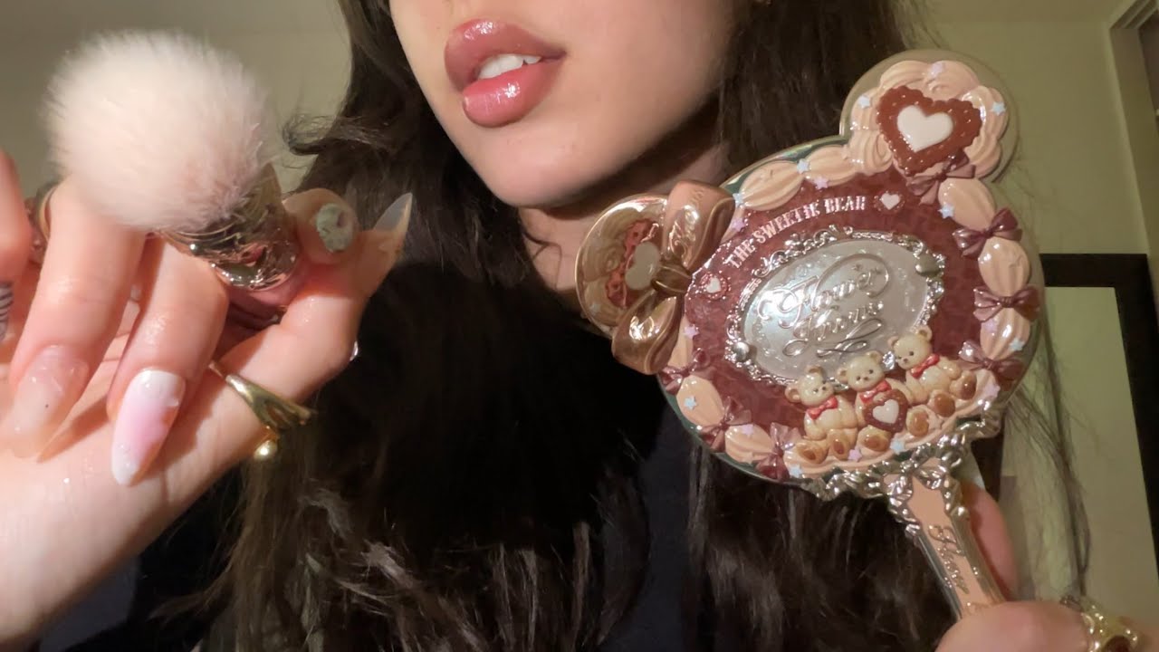 ASMR doing your MAKEUP 🐻 