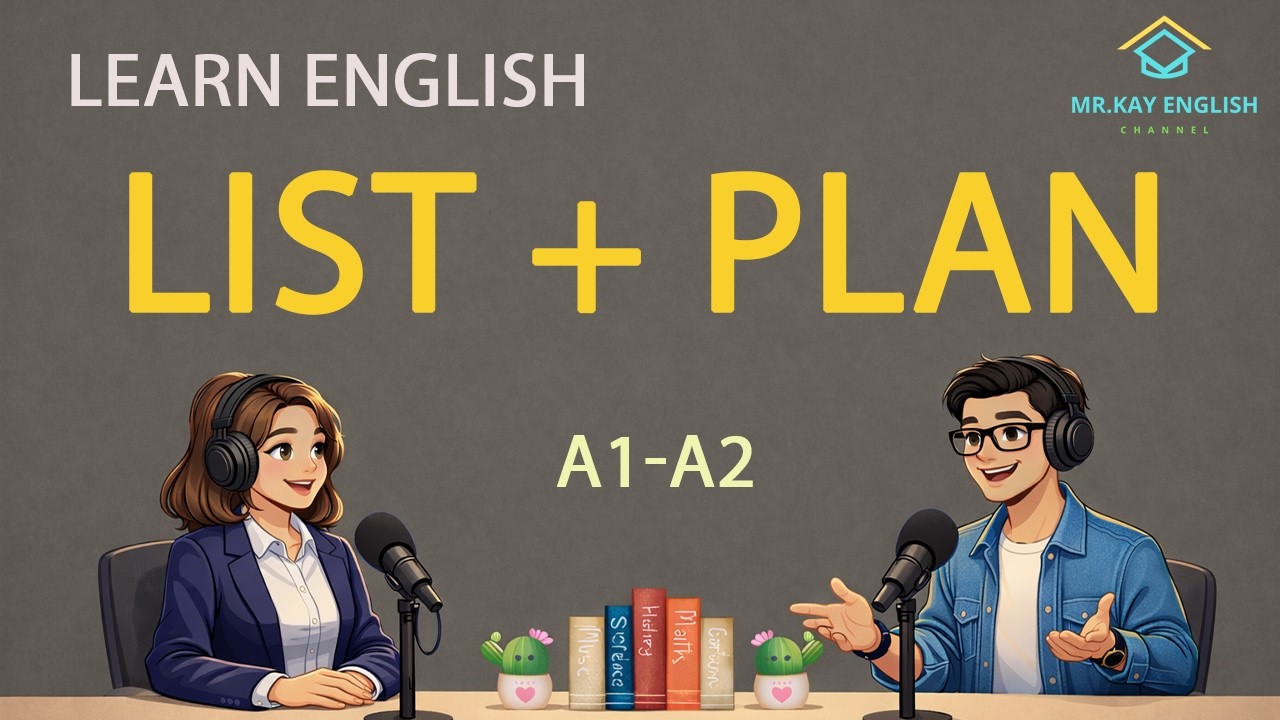 Learn English At Grocery list + meal planning | Learn to speak English every day