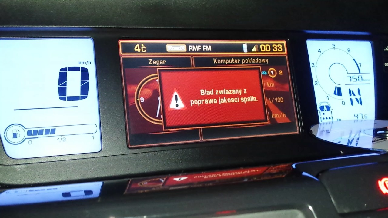 C4 Picasso 2.0 benzyna - błąd związany z poprawna jakością spalin ( Depollution system fault )