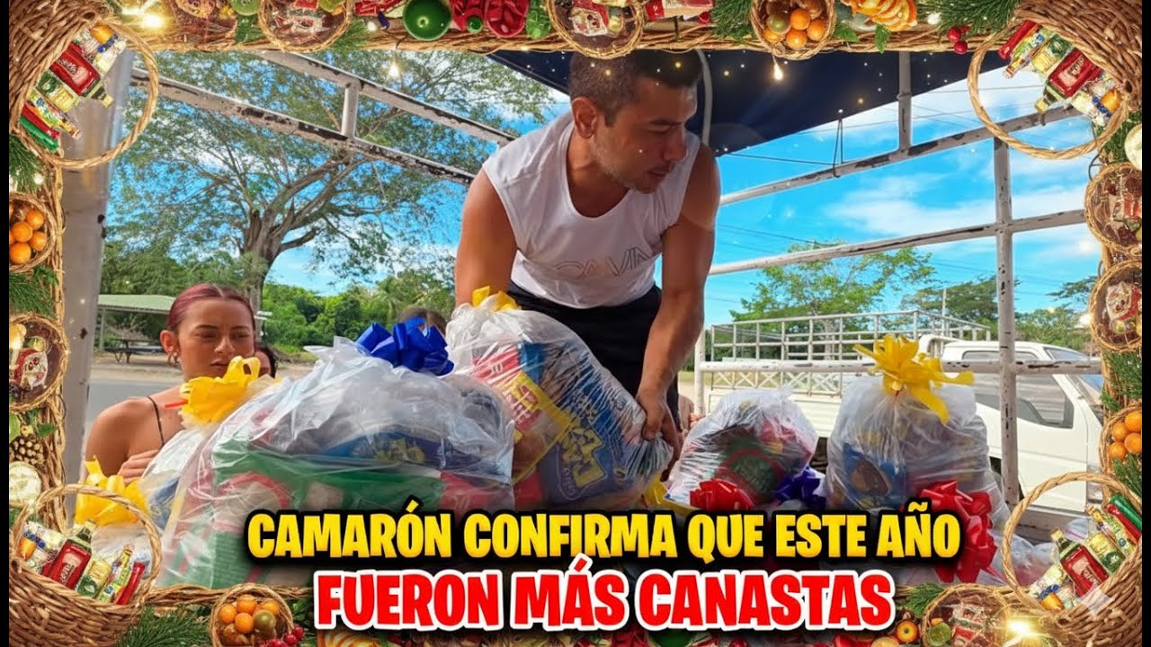 Fuimos a cargar todas las canastas navideñas que regalaran los suscriptores del 4K