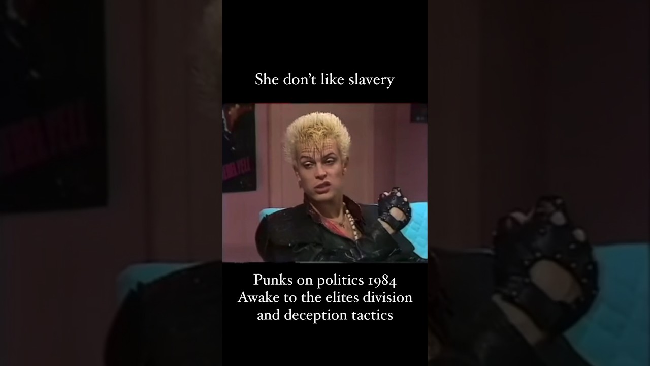 Punks on politics 1984 | Billy Idol Interview
