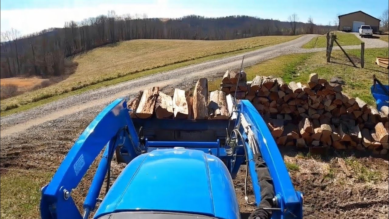 FIRST REGEN On The LS Tractor | Firewood Splitting Station