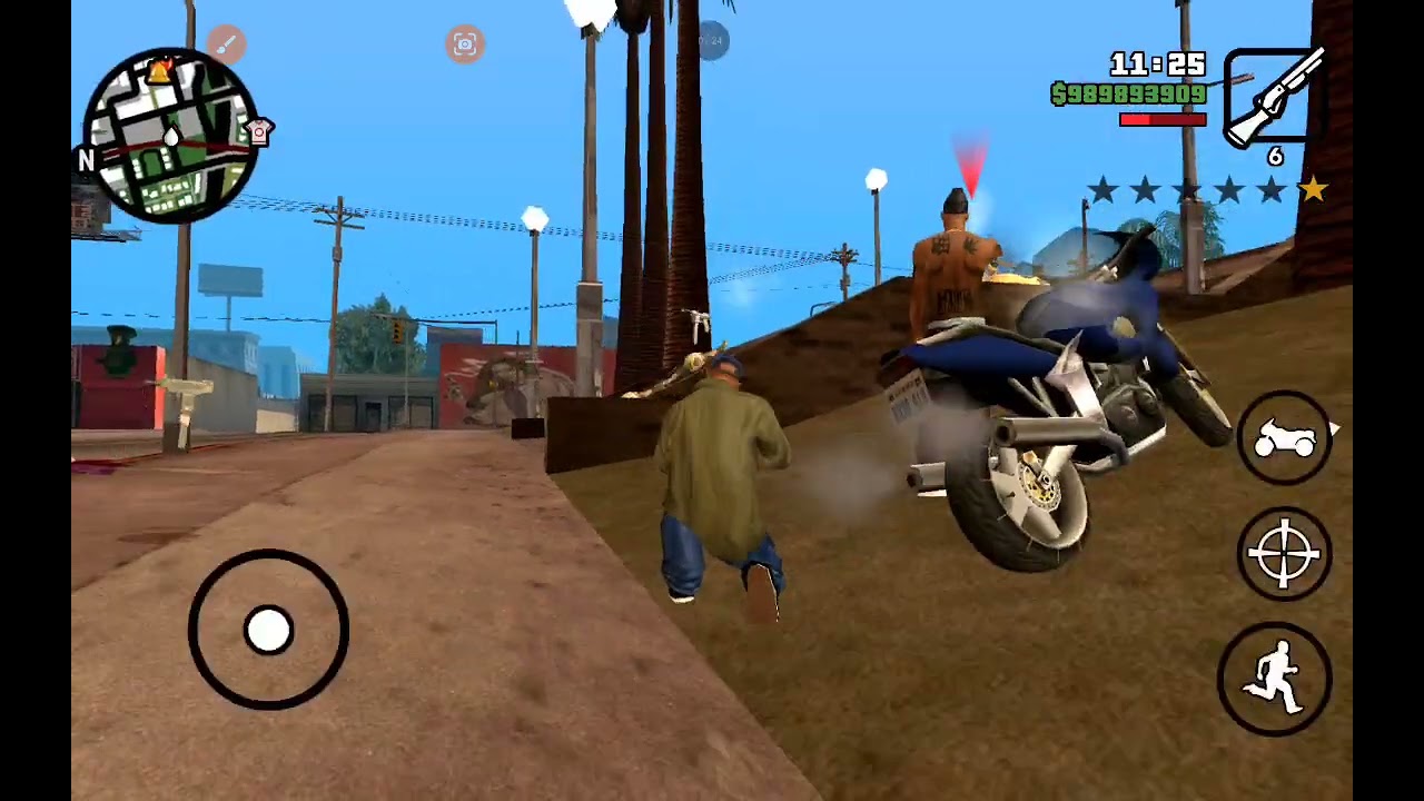 Bugün gta sandreas oynadım