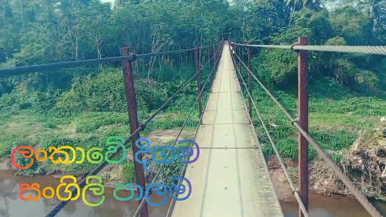 අඩි 550ක්‌ දිග ලංකාවේ දිගම සංගිලි පාලම බලමුද 